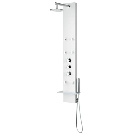 Anzzi Panther 60" 6-Jetted Shower Panel in White SP-AZ8088